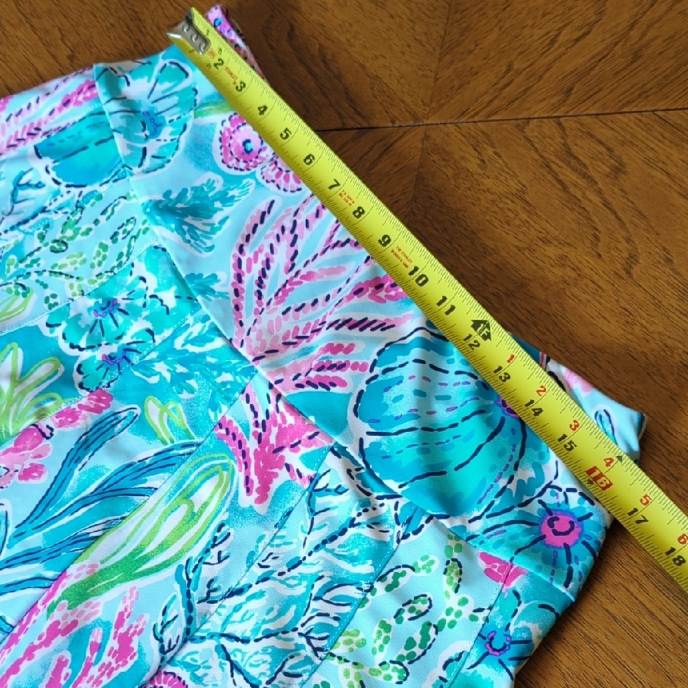 Vibrant Print Women's Pleated Skort Beachy Resortwear Pickleball - Picture 4 of 6